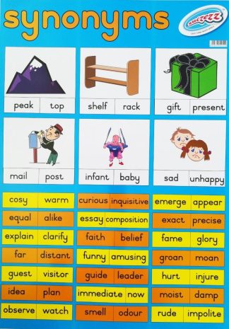 synonyms poster wall chart