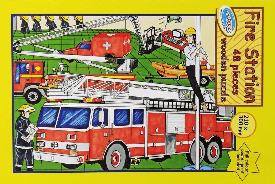 48 pc fire station puzzle