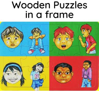 Wooden Puzzles in a Frame